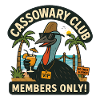 Australia Beach Cassowary Club Members Only 