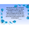 Beruhigender Bibelvers mit blauen Blumen