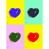 Pop art heart