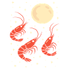 Funny Prawn Howling at the Moon Shrimp Lovers