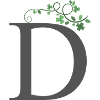 D with shamrocks