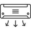 Air Conditioner Icon – Clean Line Style