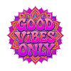 Positive Energy Mandala Retro Boho Art