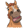 Drôle de cheval fou