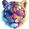 Tiger with sunglasses