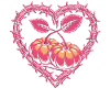 Cuore di filo con zucche