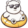Eisbär Comic Cool