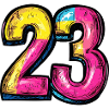 23 Zahl Comic