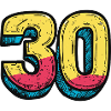 30 Zahl Comic