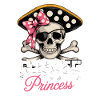 Pirate Princess Skull with Bow