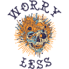 Memento Mori Skull Sunburst Design