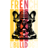 Bouledogue français cool - Retro Frenchie