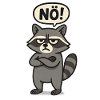 Just Nope Statement Raccoon