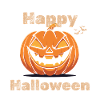 Joyeux Halloween - Citrouille effrayante