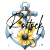 Meeresanker mit Sonnenblumenmotiven