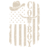 Bandiera Cowboy USA - Allevatore di cowpoke occidentale