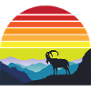 Goat Silhouette at Sunset