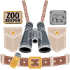 Zoo Keeper Binoculars T-Shirt Design
