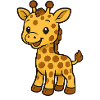 Süßer Giraffenfreund Kindermotiv