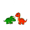 Dinosaurs look stars