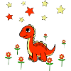 Dino Flowers Stars