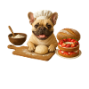 Bouledogue français Gâteau Biscuits