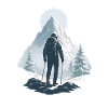 Men's Mountain Adventure Print