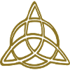 Triquetra Celtic Knot Line Art Symbol