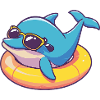 Dolphin Comic Cool