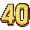 40 Zahl Comic