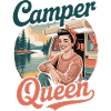 Camper Queen Retro Camping