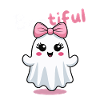 Bootiful Geist suess mit Schleife