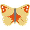 Beau papillon (illustration vectorielle)