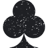 Card Suit Clubs Symbol Grunge Texture