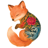 Tattooed Fox Cub – Floating Serenity