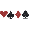 Card Suits Symbols Grunge Texture