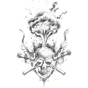 Vapeur Halloween crâne pirate