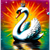 Schwan mit der Krone