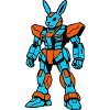 Robo Rabbit orange-blue