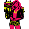 Woman with Truck