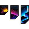 Vibrant Geometric Canyon Art