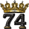 74 Zahl Krone