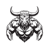 Bulle Stier Bodybuilding