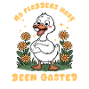 Playful Duck with Floral Frame