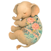 Floating Inked Elephant – Peace in Pastel
