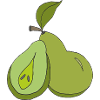 Artistic Pear Illustration