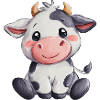 Mignon bébé vache