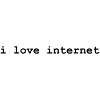 j’aime internet - texte noir - Shirtdesign Unisexe