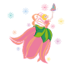 Fabulous flower fairy with butterfly