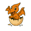 Kleiner Drachen im Ei